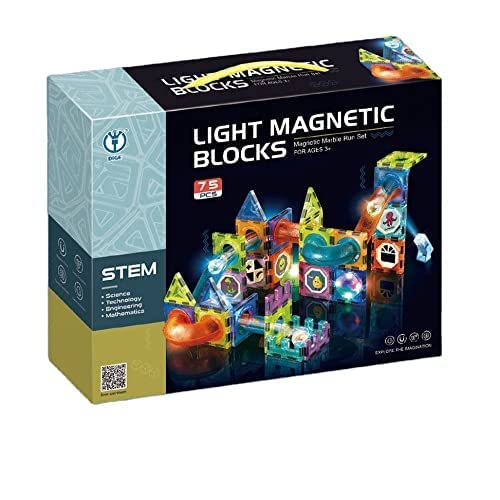 Light Magnetic tiles , building blocks  A Perfect 3D STEAM Educational Toy for Kids