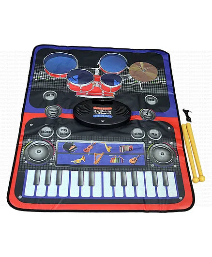 SPOT HUNT 2 in 1 Musical jam playmat Carpet Piano Musical Toy- Multicolor