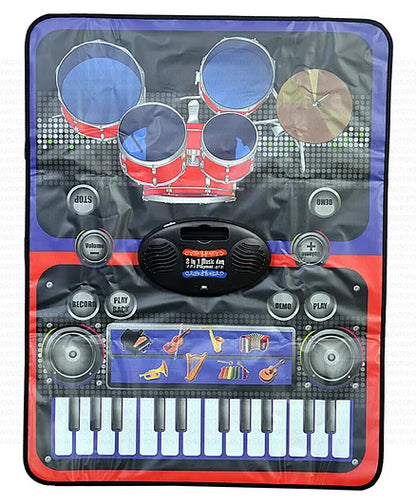 SPOT HUNT 2 in 1 Musical jam playmat Carpet Piano Musical Toy- Multicolor