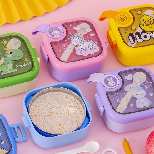 Cute Animal & Space Theme Lunch Box for Kids 750ml