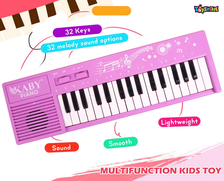 PORTABLE 32 KEYS & 32 MELODY SOUND MINI KEYBOARD PIANO MUSICAL TOYS FOR BABIES AND KIDS, 3+ YEARS KIDS PIANO