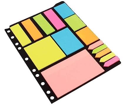 Spot Hunt Sticky Notes & Page Markers Binder Pack, 250 Assorted Size Notes, 125 Page Markers, 25 x 19 cm,