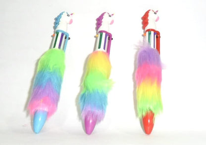 Unicorn Fur Pen Ball Pen Refill (Pack of 3, Multicolor)