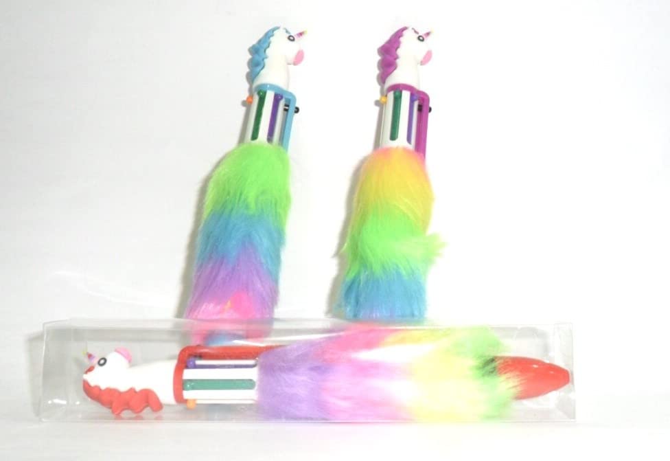 Unicorn Fur Pen Ball Pen Refill (Pack of 3, Multicolor)