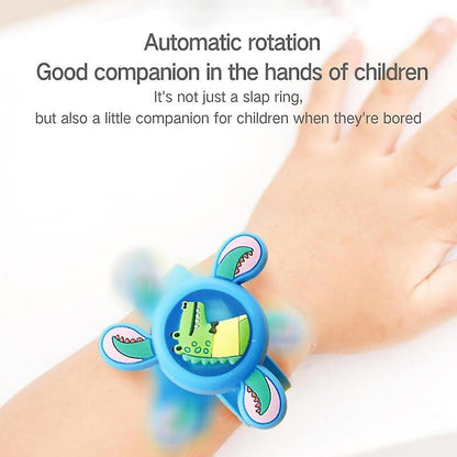 Spot Hunt 2Pc Fidget Spinner Wrist Band for Kids with LED Light Up Silicone Strap - Cartoon Bracelet Wristband Birthday Return Gift for Boys & Girls