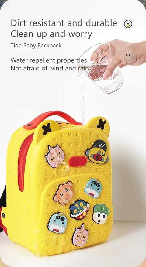 Spot HUNT 3 D Diy Children's Backpack Waterproof Dustproof Weatherproof Lightweight Shoulder Travel Bag - Height 14 Inches (Color May Vary)