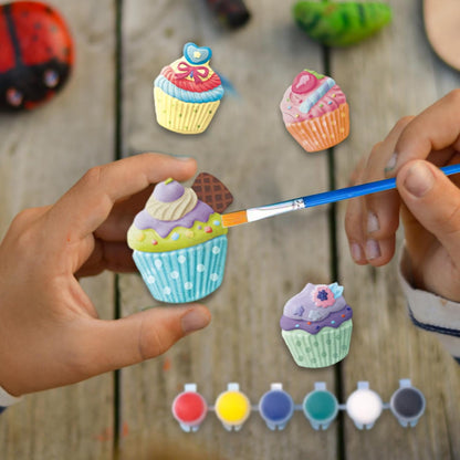 Spot hunt paint cupcakes DIY KIT/ washable arcylic paint / Best DIY Paint kit gift for boys and girls