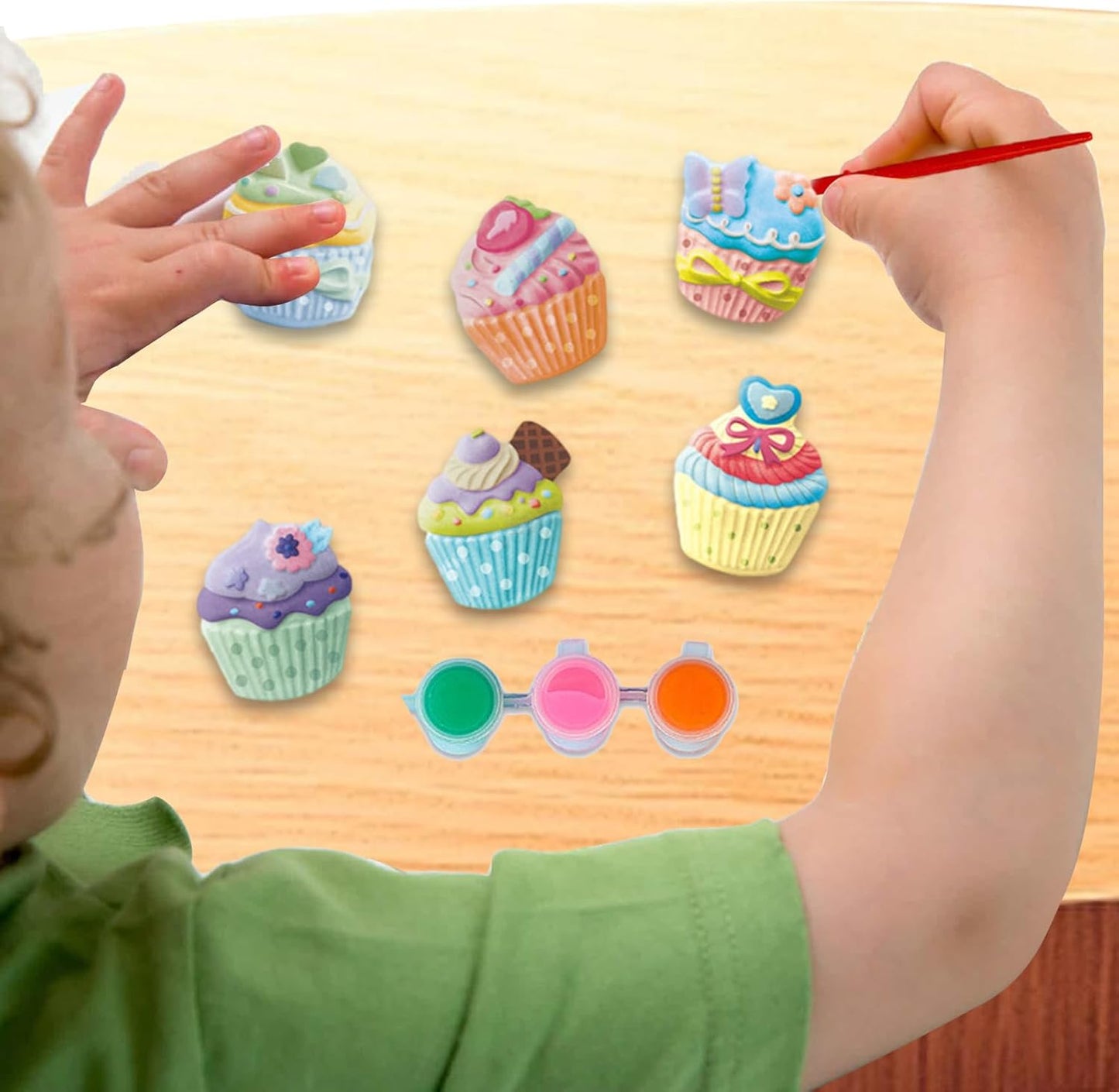 Spot hunt paint cupcakes DIY KIT/ washable arcylic paint / Best DIY Paint kit gift for boys and girls