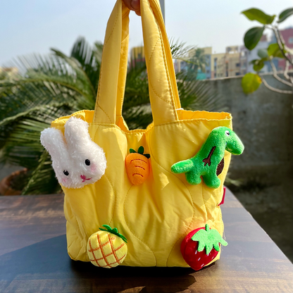 Spot hunt 3D Stitched Cute Soft Hand bag for kids