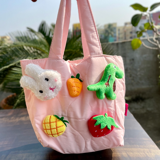 Spot hunt 3D Stitched Cute Soft Hand bag for kids