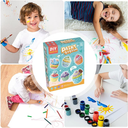 Spot hunt paint cupcakes DIY KIT/ washable arcylic paint / Best DIY Paint kit gift for boys and girls