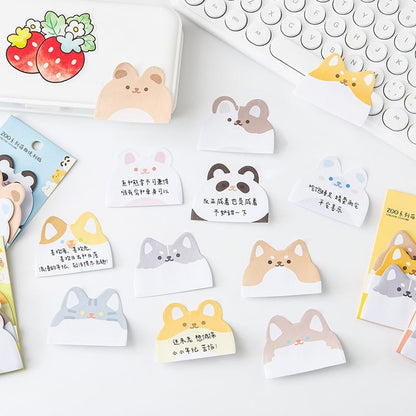 Spot Hunt Cute Sticky Notes, Korean Designed Post sticks of pastel colours. (Pack of 2 Sticky Notes)