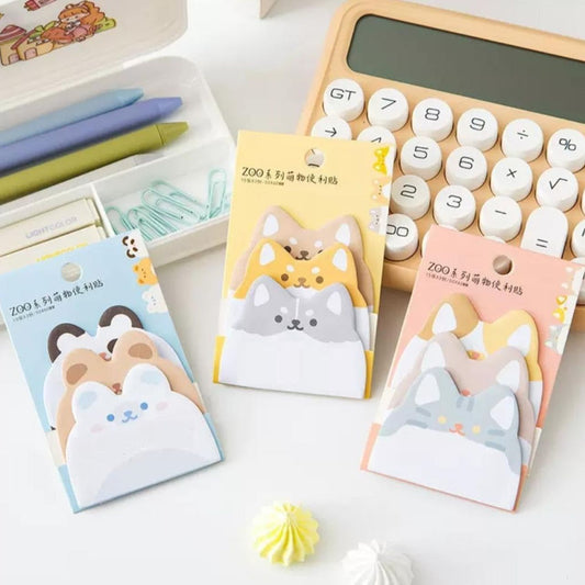 Spot Hunt Cute Sticky Notes, Korean Designed Post sticks of pastel colours. (Pack of 2 Sticky Notes)