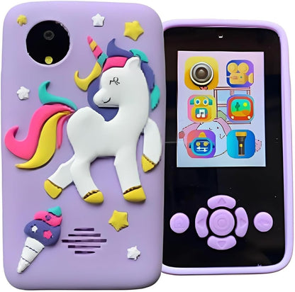 SPOT HUNT Smart phone for kids,smart phone toy bumper with Mp3 music player /dual camera for selfies, toy for boys  and girls