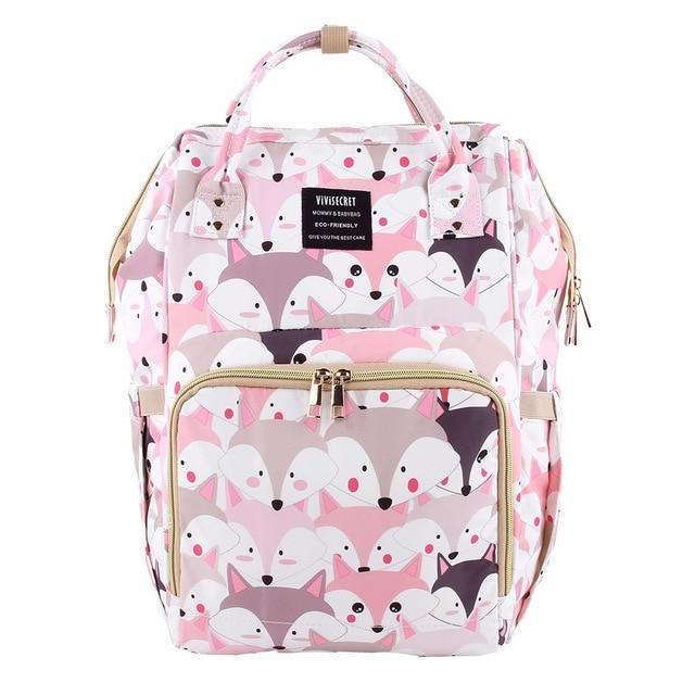 Cute Printed Diaper Backpack