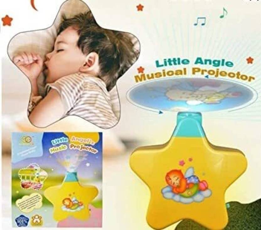 New Born Toy – Music & Star Light Show Projector for Kids | Baby Sleep Aid  (Yellow)