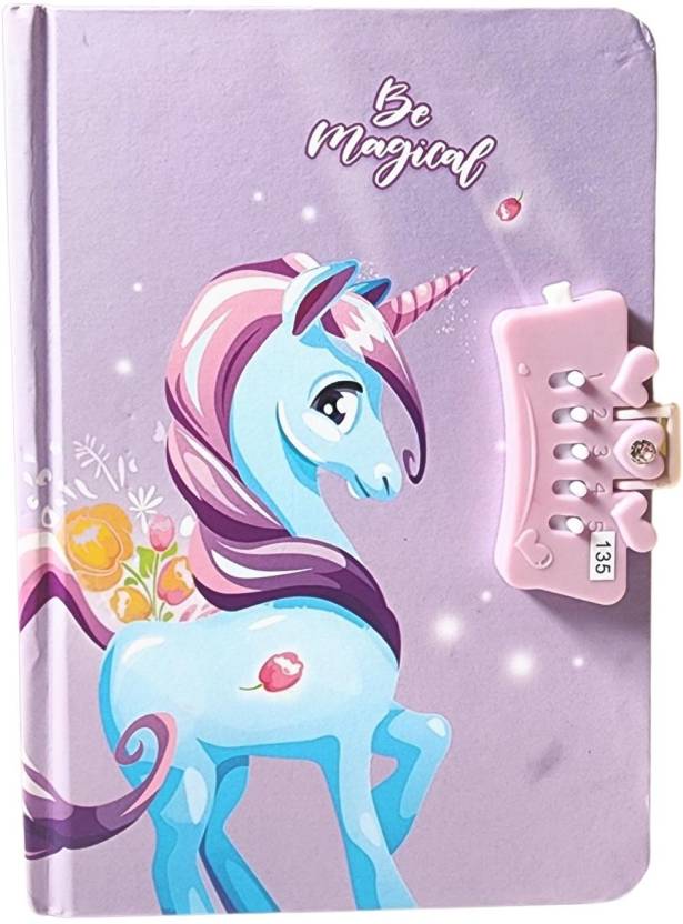 Unicorn Mini Diary Single ruled 65 Pages  (Multicolor)